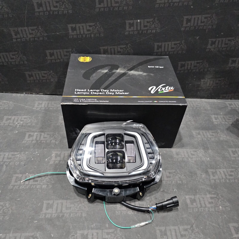 Head Lamp Lampu Depan Daymaker Virtu Vespa Sprint Iget
