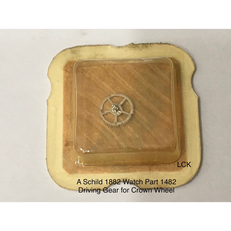 A Schild 1882 1885 Watch Part 1482 Driving Gear for Crown Wheel / A Schild 1882 1885 Part 1482 untuk