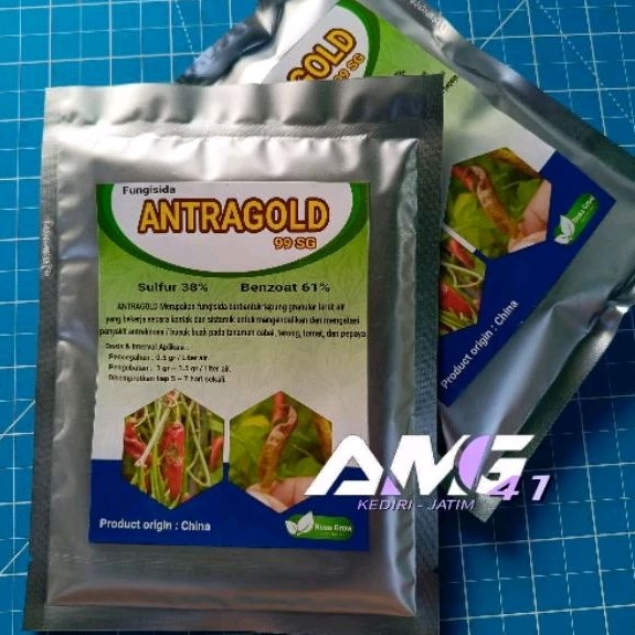 Fungisida Antragold 99 SG 100gr Fungisida kontak dan sistemik penyakit antraknosa / patek / busuk buah