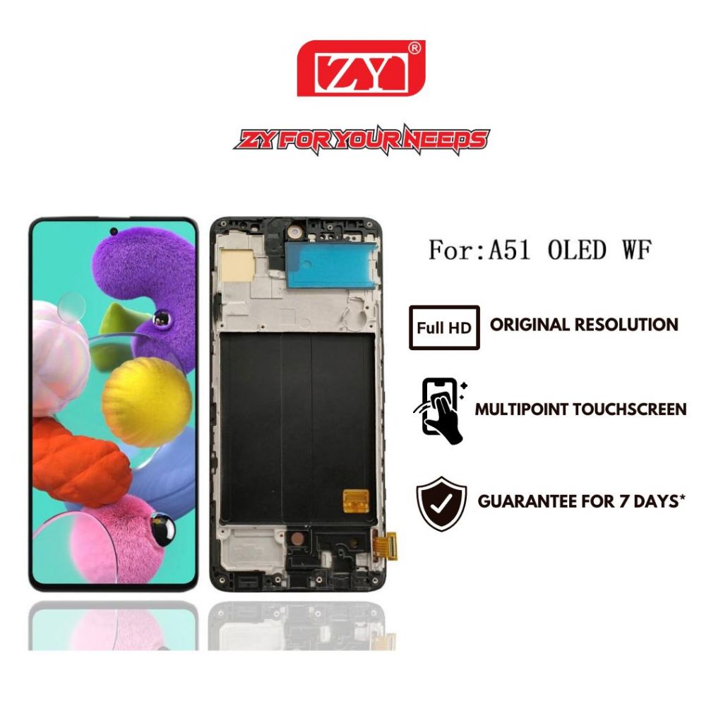 ZY Lcd Samsung A51 Oled with Frame fullsize