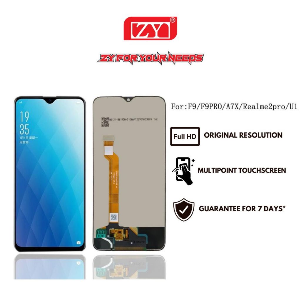 ZY Lcd Oppo A7X F9 F9 Pro Realme U1 Realme 2 Pro