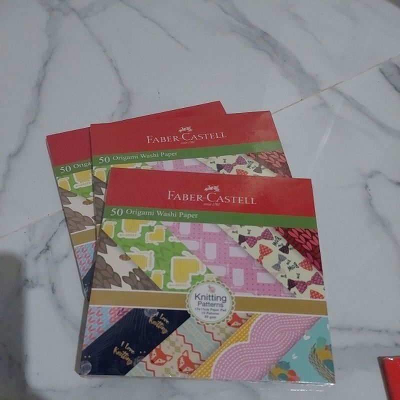 

origami Motif 15cm dari faber castell