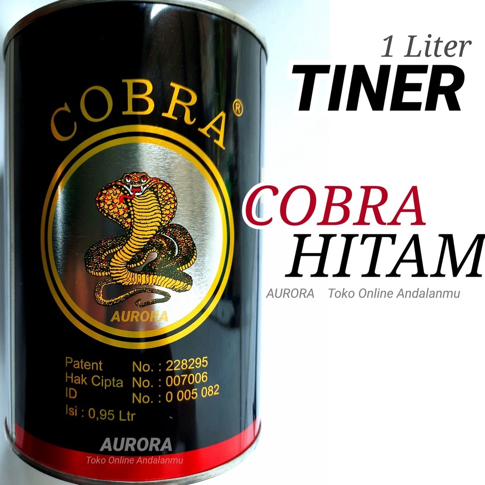 

ART P19E Tiner KOBRA HITAM COBRA Tinner PU Cobra 1 Liter 1 Kilo Thinner Kualitas Terbaik Cobra Tiner Tinner Pyu PU Piu Piyu 1Liter