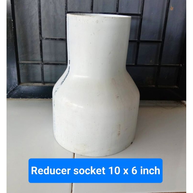 Fitting pipa pvc Reducer socket 10 x 6 inch