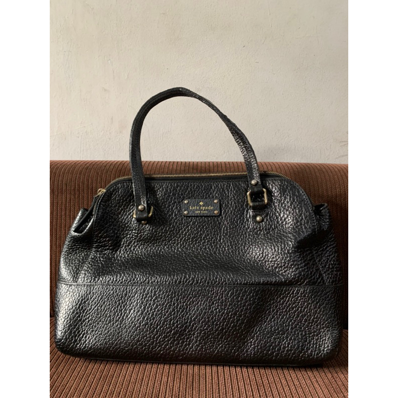 Kate spade new york kulit gajah shoulder tote bag preloved