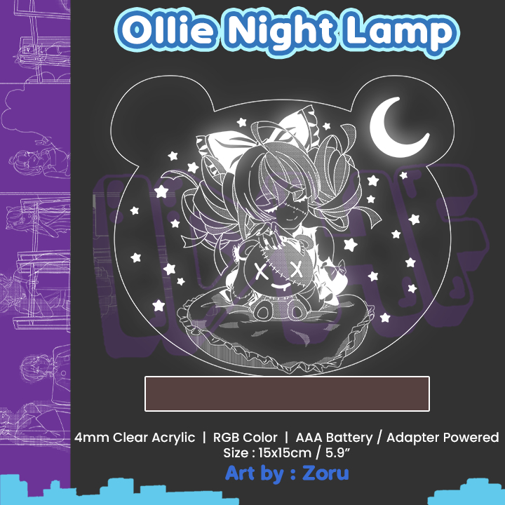 

Ollie Night Lamp - Night Lamp Hololive - Zoru