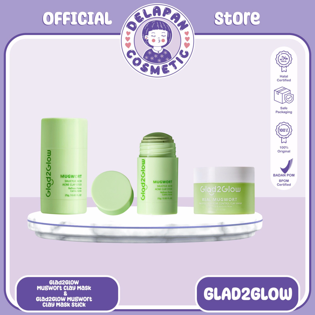 Glad2Glow Mugwort Clay Mask | Glad2Glow Mugwort Clay Mask Stick