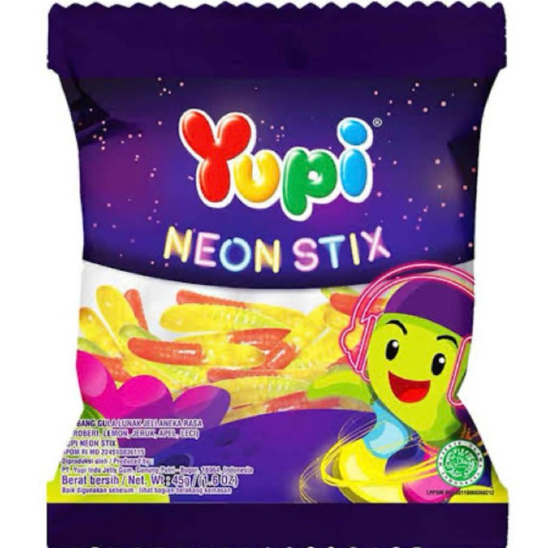 

Permen Yupi Neon Stix 45 gr