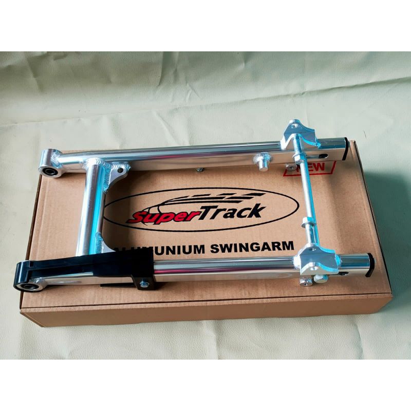 ARM SASIS SAPIT UDANG UNITRACK bukan BPRO GEN 2 SUPRA 125 doble disk SET TINGGAL PASANG SILVER