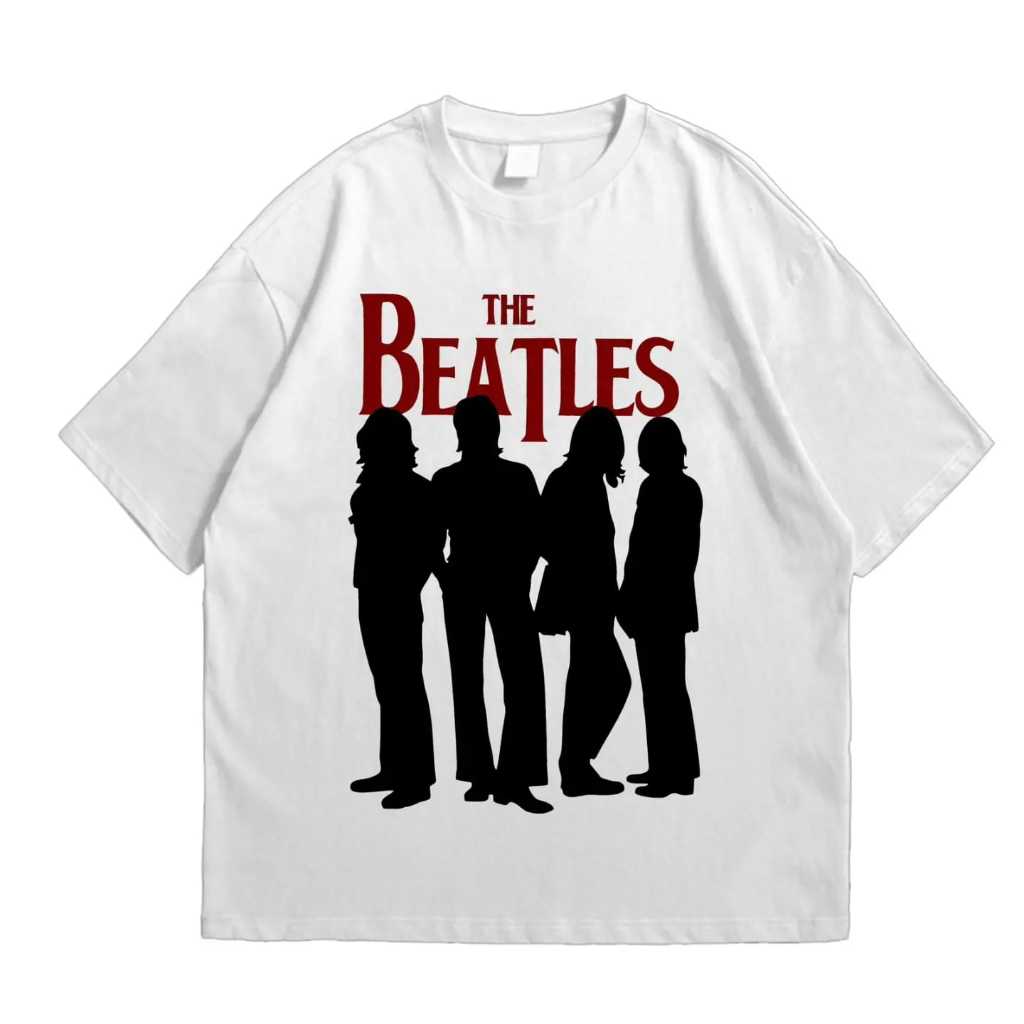 Baju Kaos Pull&Bear Oversize THE BEATLES - T Shirt Band Vintage The Beatles Oversize