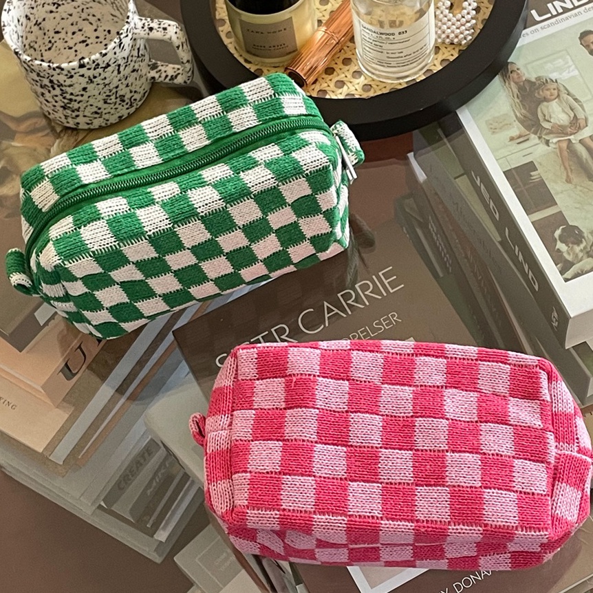 

ART U13E Tas Pensil Rajutan Mesh INS Kotak Pensil Tas Pensil Korea Kapasitas Besar Tas Kosmetik Perjalanan