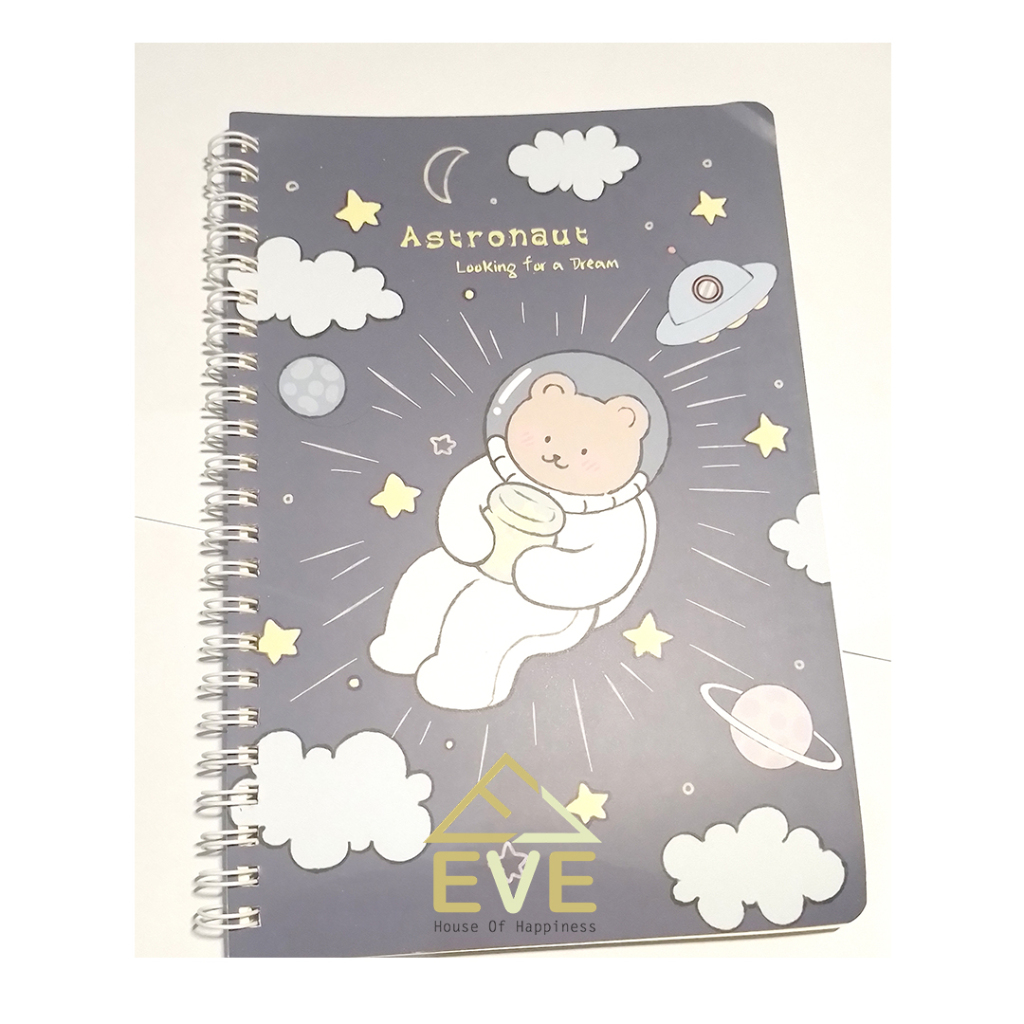 

NOTEBOOK RING A5 COVER LUCU / BUKU CATATAN SEKOLAH / BUKUCATATAN SAKU KARAKTER LUCU