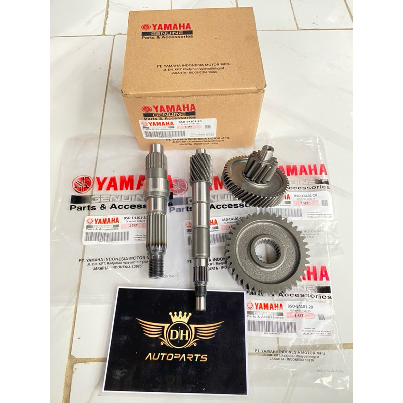 GIGI RASIO KOMPLIT SET YAMAHA FREEGO 125 ORI KODE-B5D