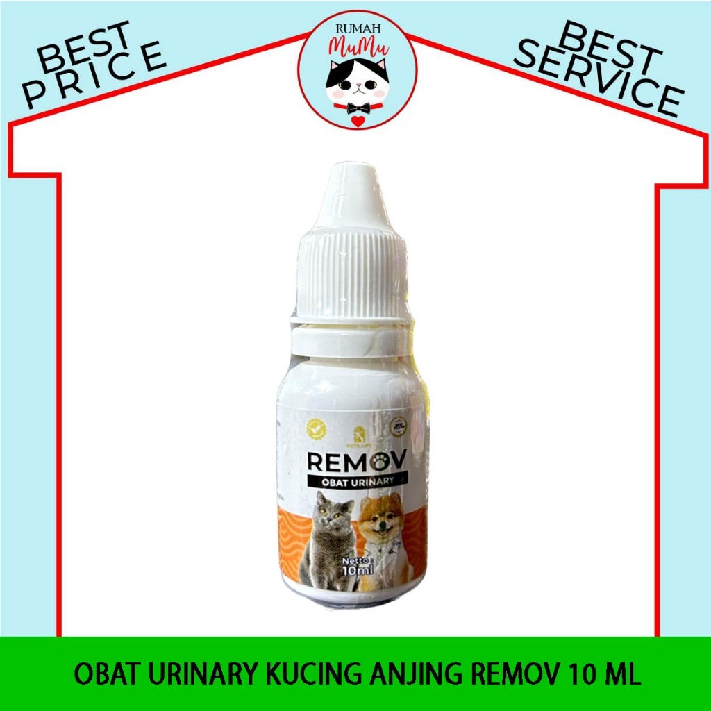 REMOV OBAT URINARY SUSAH PIPIS BERDARAH KUCING ANJING 10ml