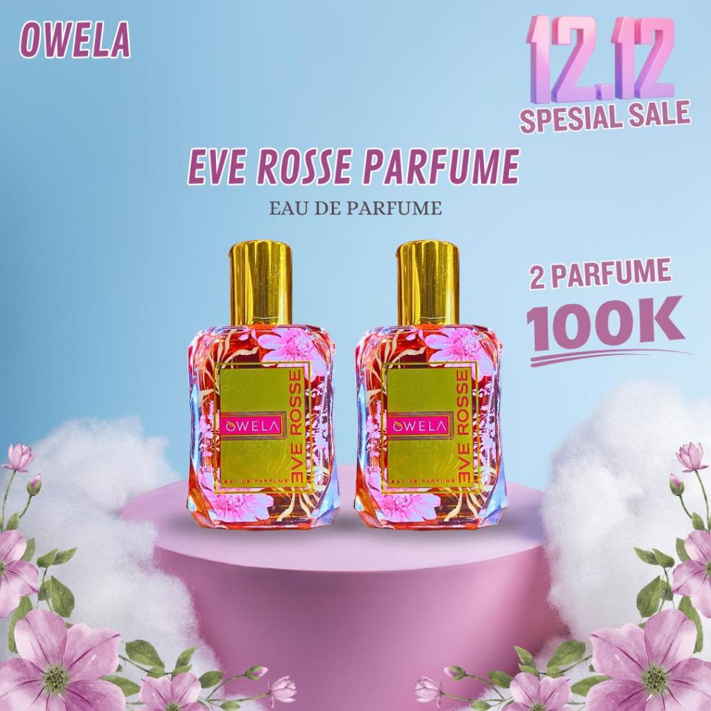 OWELA Everosse Eau de Parfume - Parfum Cewek idaman Pria - 50ml - OWEL EVE ROSSE PARFUME EDP TAHAN L