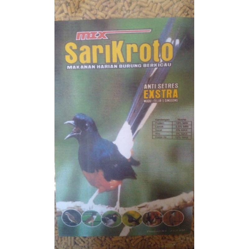 Mix SariKroto makanan burung berkicou