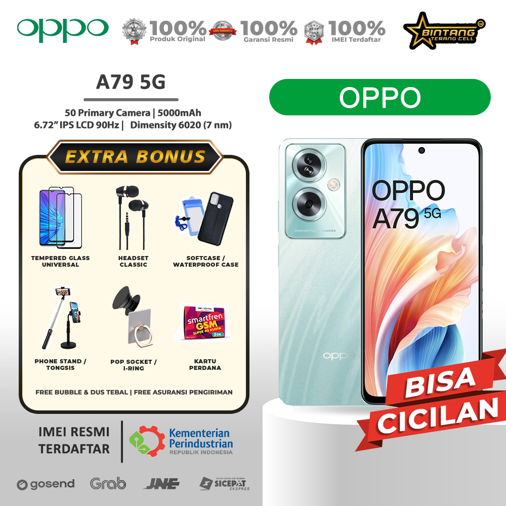 [PROMO] Oppo A79 5G NFC oppo a79 5G ram 8/256Gb 33w supervooc dual stereo speaker  oppo a78 4G garan