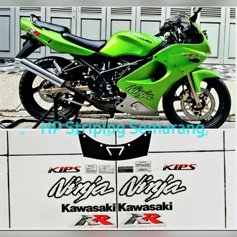 Striping Ninja RR 2007 old Hijau Transparan