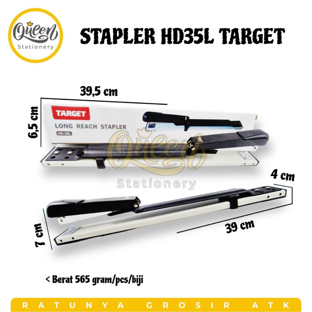

1 PCS STAPLER HD35L TARGET / STAPLES BESAR / STAPLES JILID TENGAH (010259)