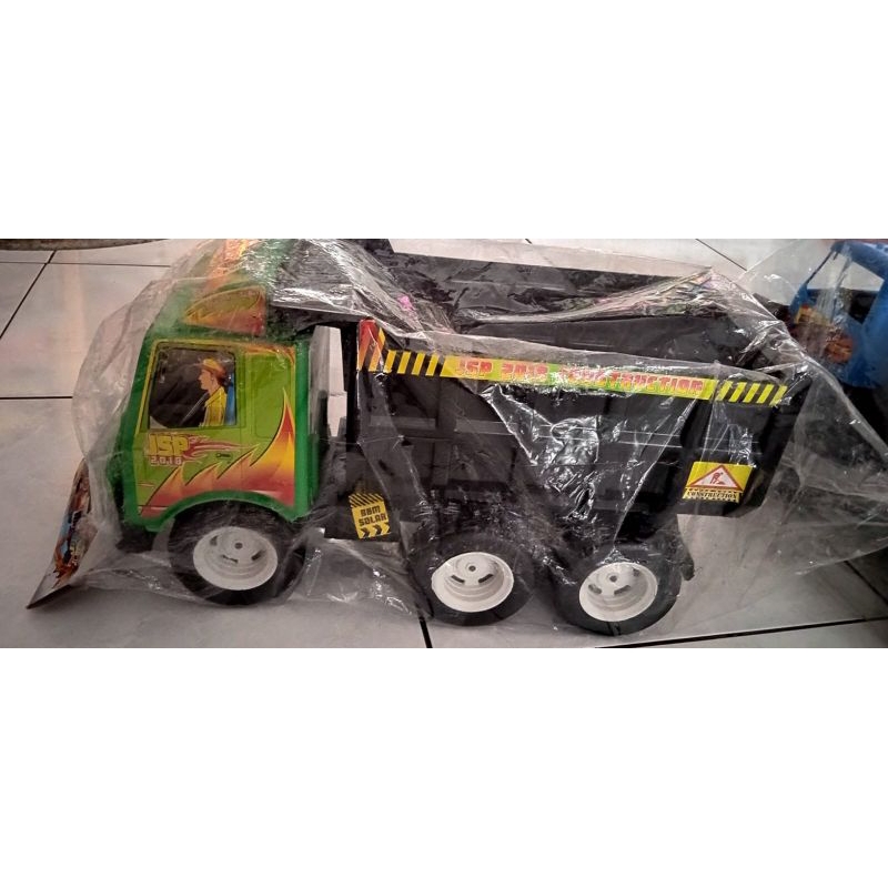 mainan mobil krg truk bak terbuka plastik besar