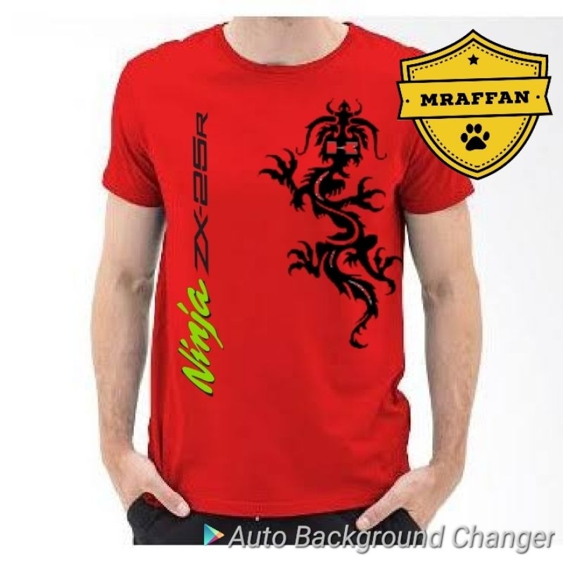 kaos distro katun tshirt baju motor pria kawasaki ninja zx25r