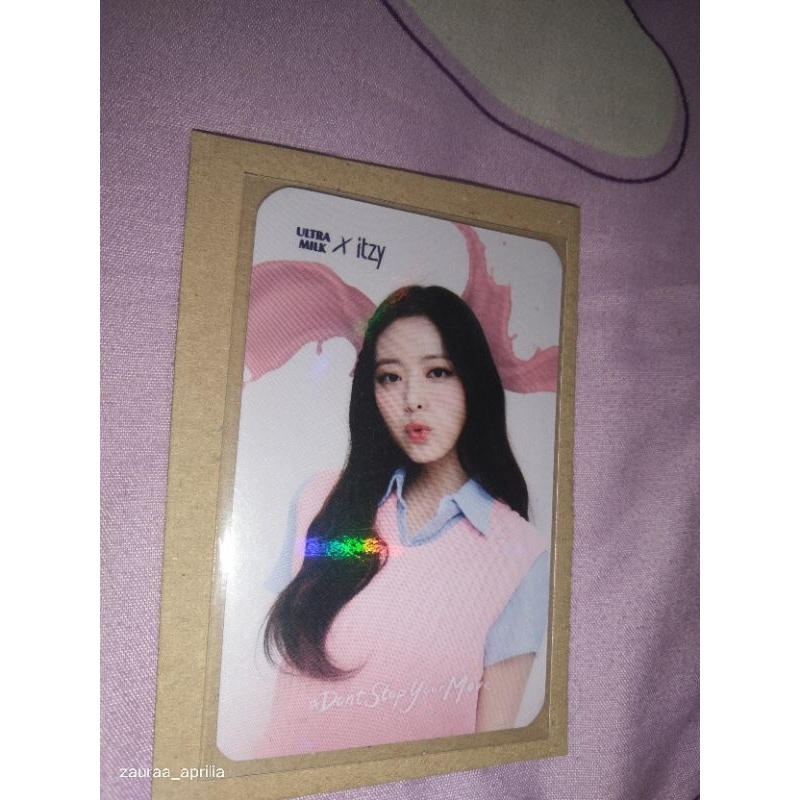 photocard official yuna itzy ultramilk