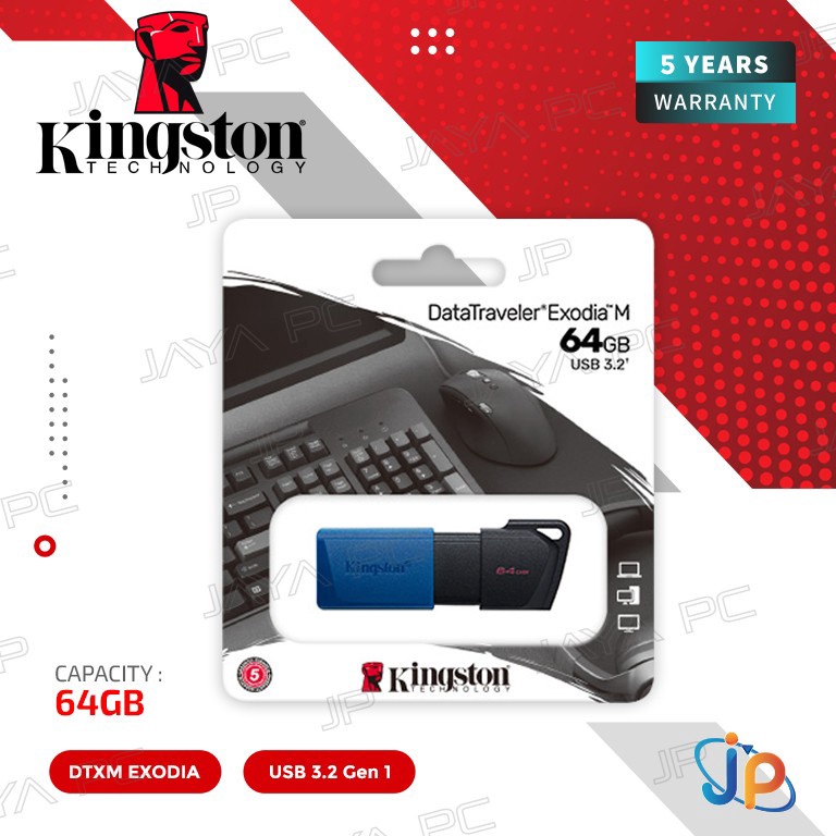 FlashDisk Kingston DTXM Exodia M 64GB  DataTraveler 64 GB USB 32 ART G4R7