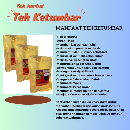 

Teh Herbal / Teh Ketumbar / Teh Rambut Jagung / 100% Asli Tanpa Campuran / B N