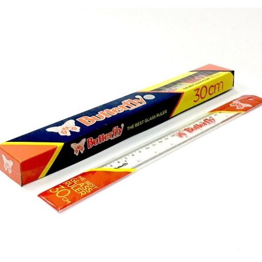 

KODE 98IUK Penggaris Butterfly 3cm Mistar Plastik Butterfly 12pcs