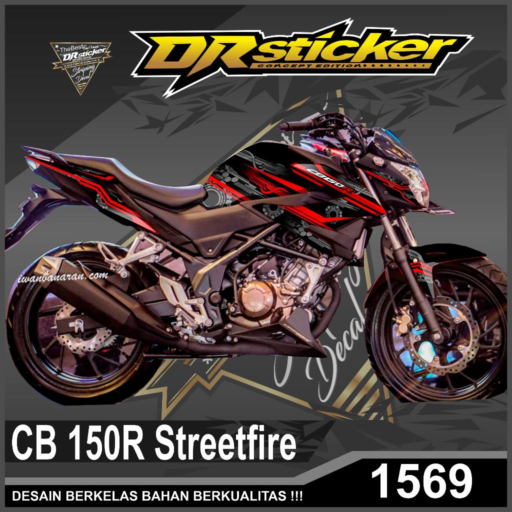 DECAL/STIKER CB150R NEW V3 - DECAL CB150R NEW STREETFIRE