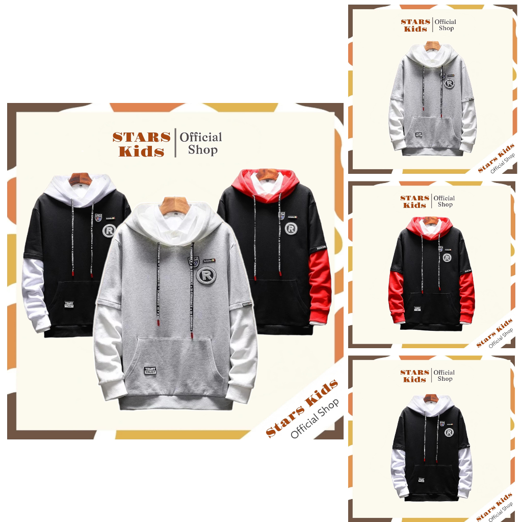 HOODIE JAKET SWEATER BAJU HANGAT ANAK SMP SMA 13-18 TAHUN ( R REGLAN ) HODIE HUDI TANGAN PANJANG KOR