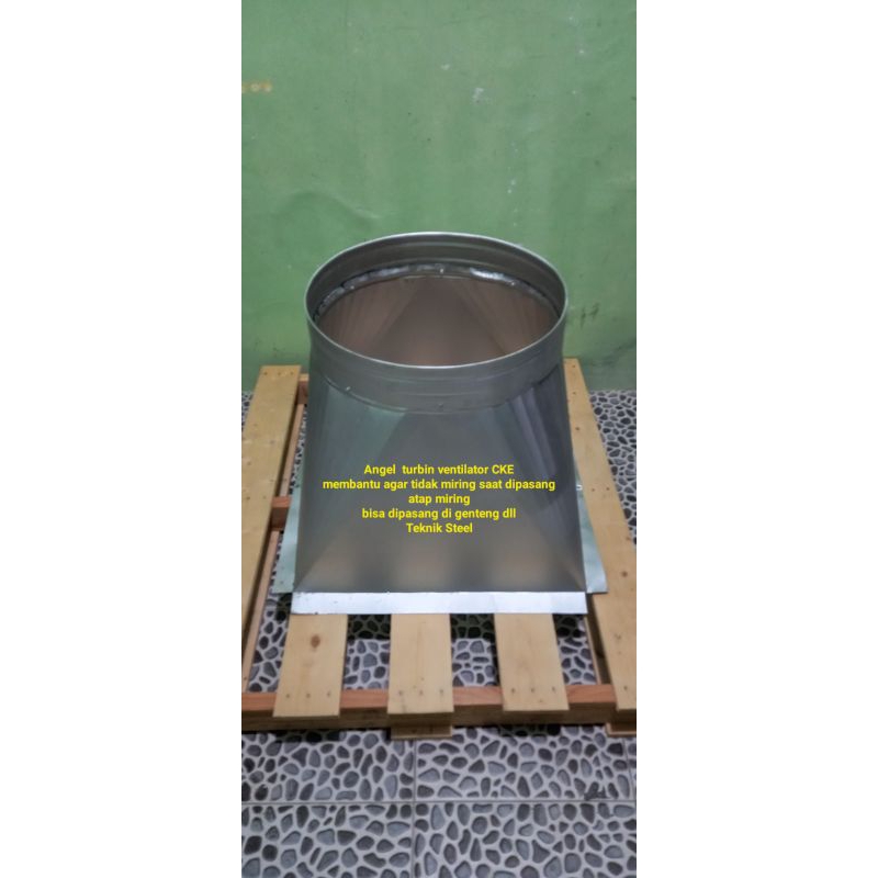Dudukan cerobong exhaust turbin ventilator CKE 20 inch