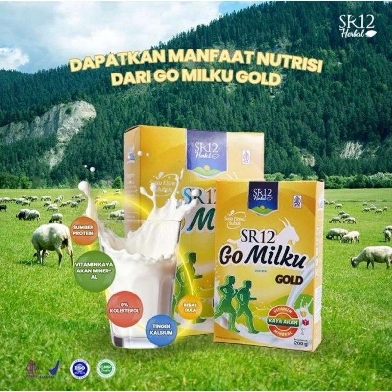 

GOMILKU SR12 GOLD / SUSU KAMBING / SUSU ETAWA KUALITAS PREMIUM
