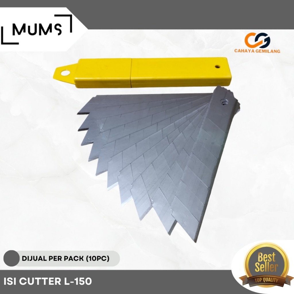 

Isi Cutter Besar Refill Kater Vico L150 L-150 Pisau Cutter Blade 18mm