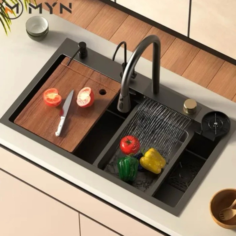 Kitchen Sink Stainleess Merk Josida Black Luxury 9245 (92х45х22)