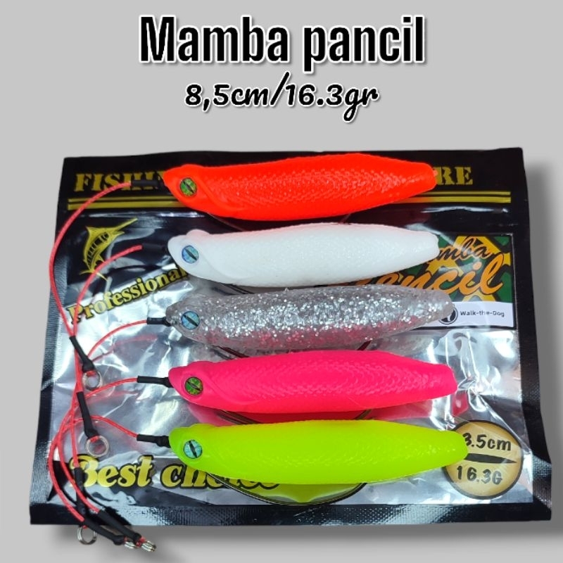 SOFT LURE WTD MAMBA PENCIL 8,5CM. SEKIPPING. UMPAN TOMAN. UMPAN CASTING.