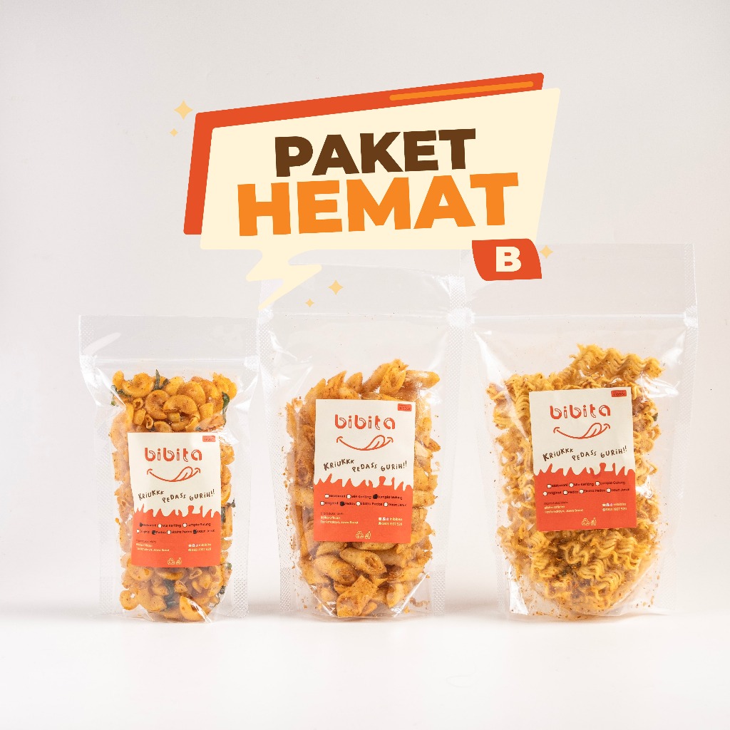 

PAKET HEMAT B (MAKARONI 250GR, LUMPIA 250GR, MIE 250GR)