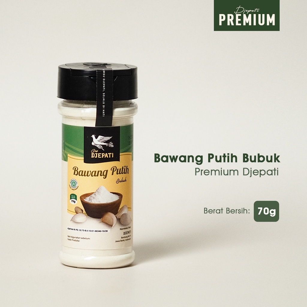 

Cap Djepati Bawang Putih Bubuk Botol Premium 70 Gr