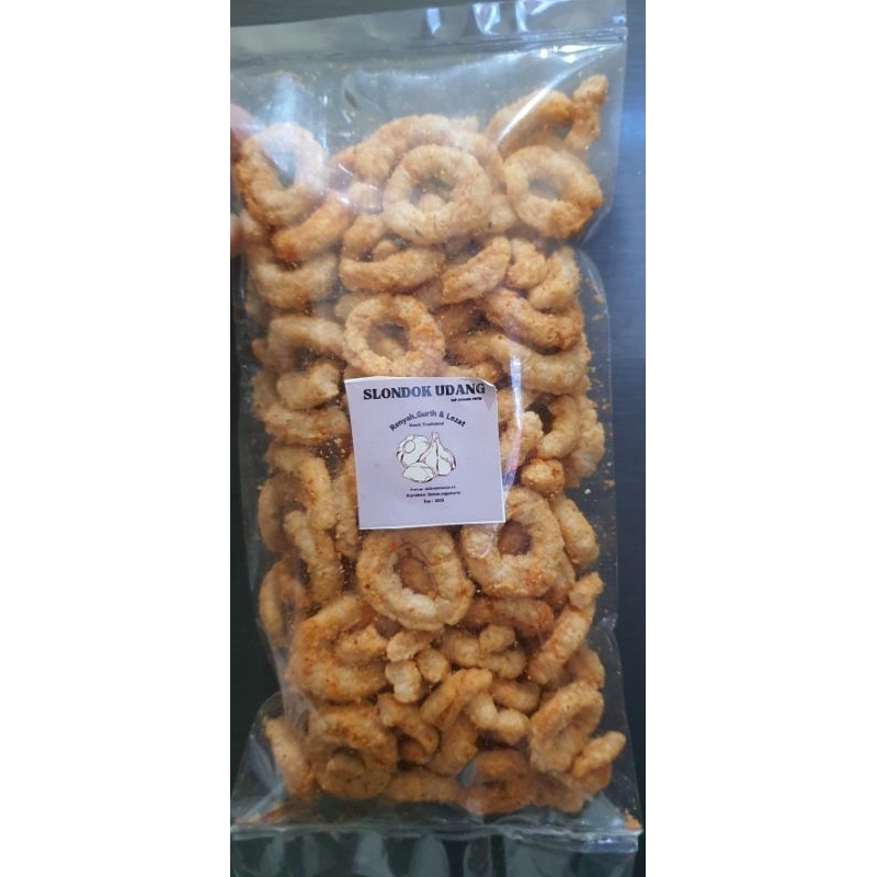 

slondok udang pedas uk kemasan plastik 1/2kg