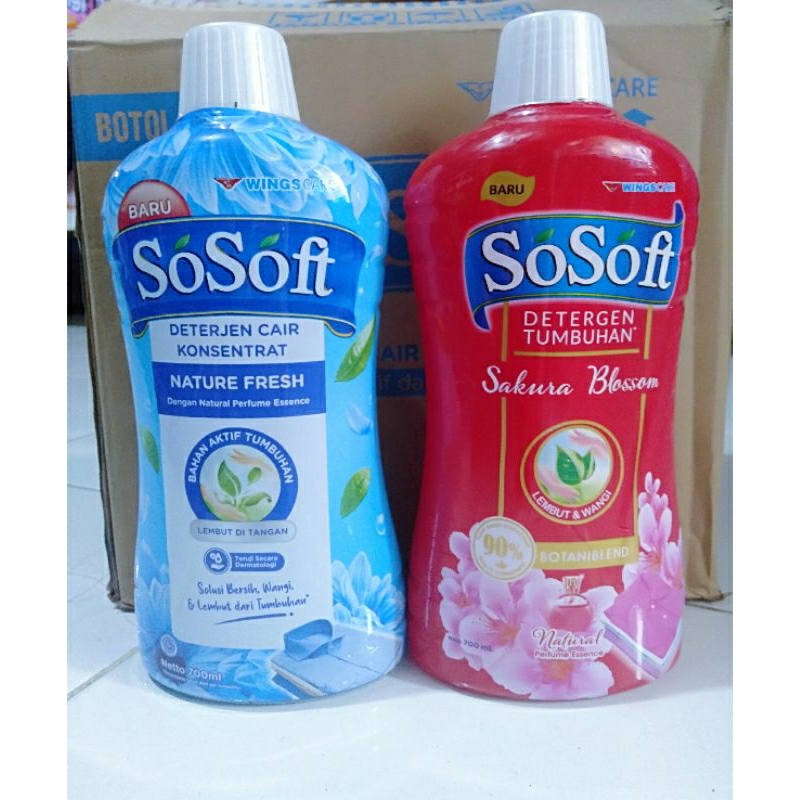 So soft deterjen cair 750ml/ so soft/ deterjen cair/deterjen/sabun