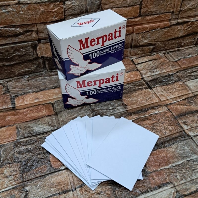 

AMPLOP MINI MERPATI 110 X 70MM ( ISI 100 LEMBAR )