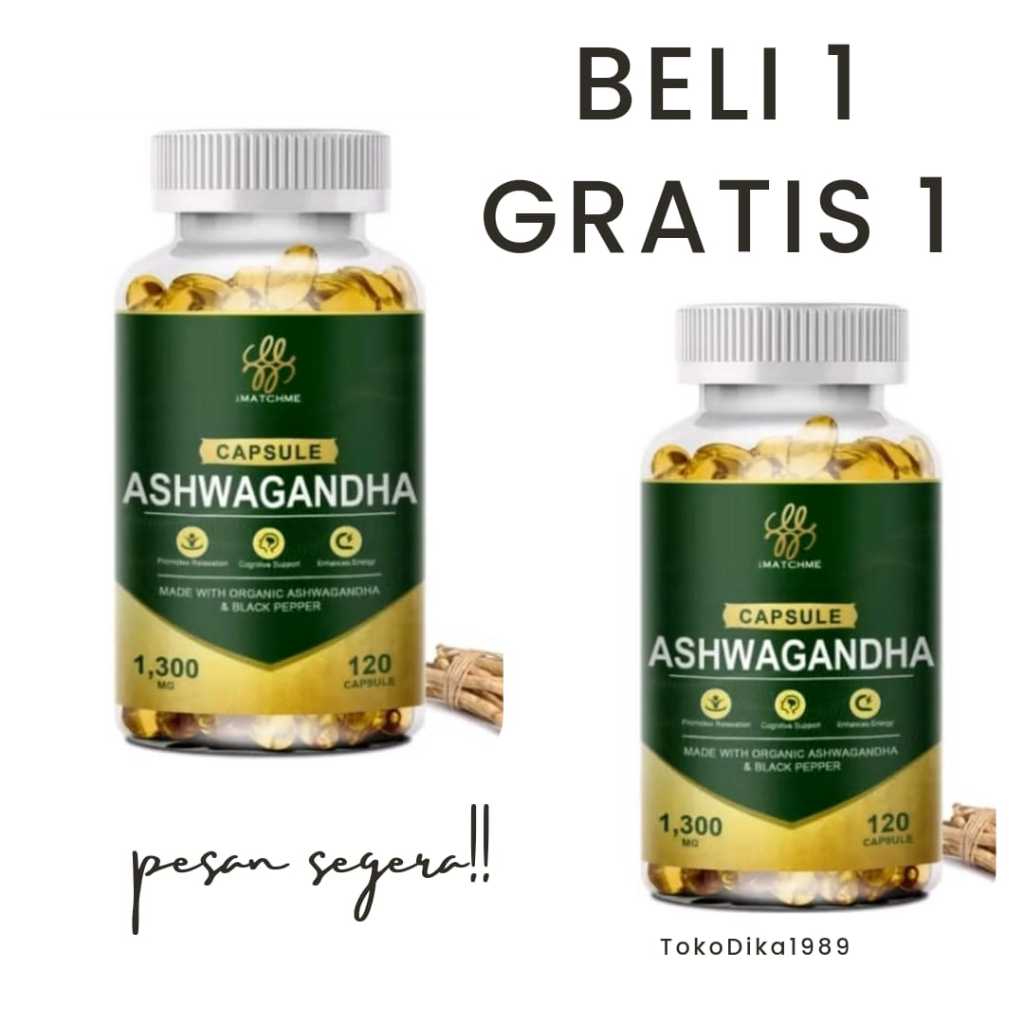 IMATCHME ASHWAGANDHA 120 KAPSUL SUPLEMEN KESEHATAN ASHWAGANDHA EXTRACT OBAT