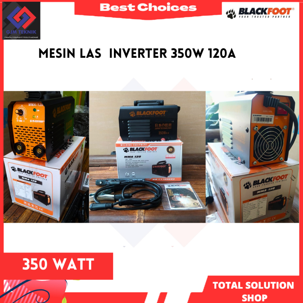 Mesin Las 350 Watt MMA 120 Inverter IGBT BLACKFOOT - Travo Las Blackfoot 350 Watt 120A - Mesin Las 4