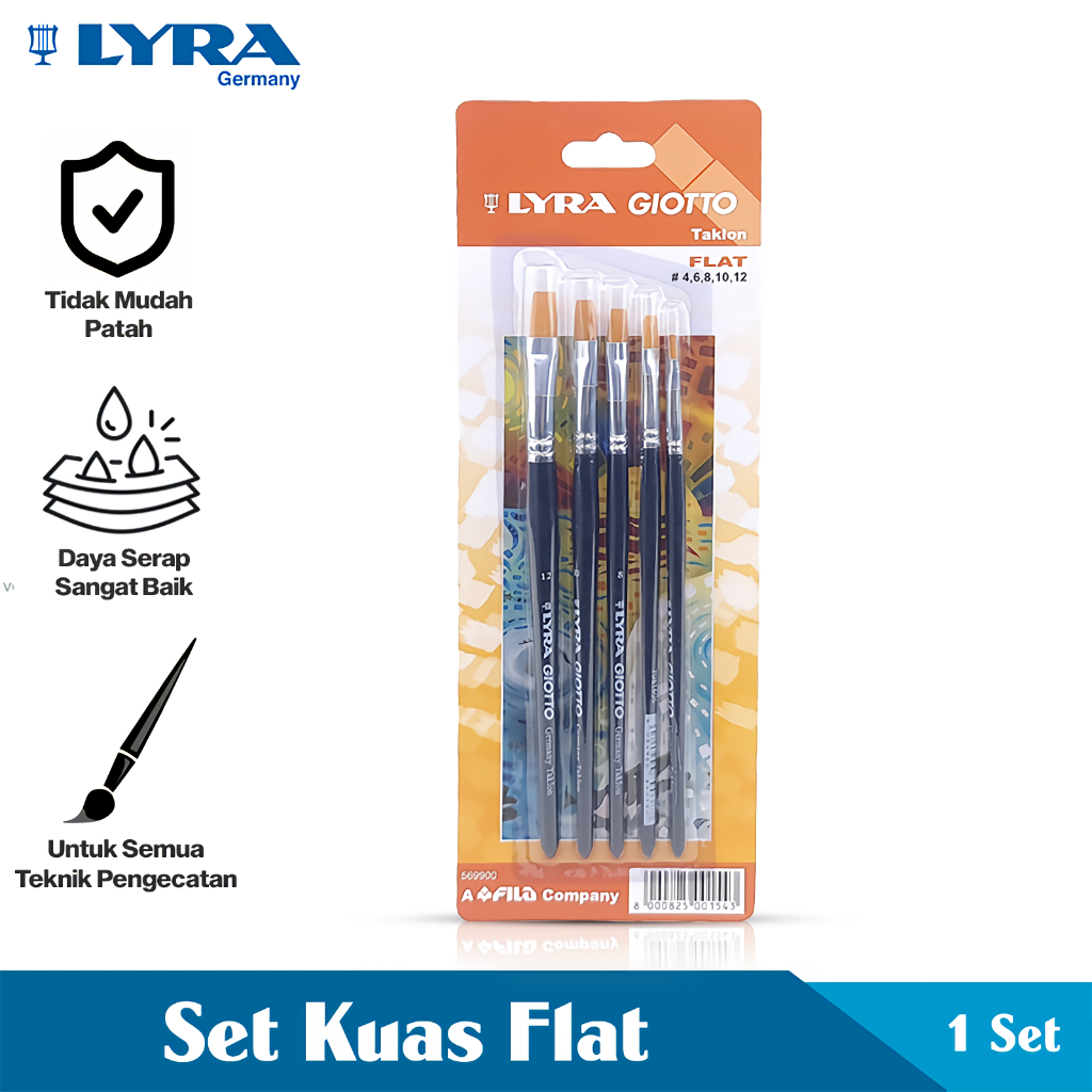

Gramedia Jambi - LYRA BRUSH SET FLAT 04.06.08.10.12 BLUE 569900 CRD