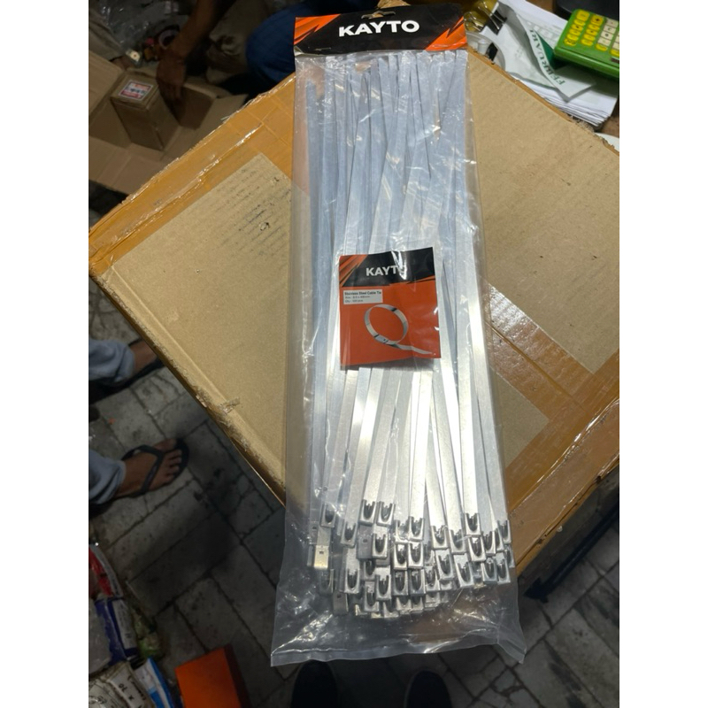 

Tali Kabel Tis Stainless 8mmX400mm Isi 100pcs Kayto