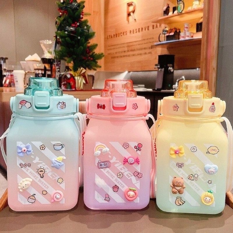 BOTOL MINUM VIRAL GRADASI GEMOY KOTAK 1300ML