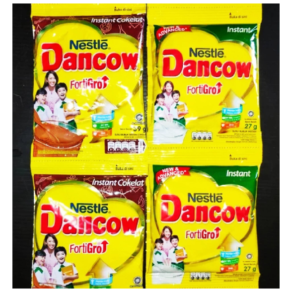 

Susu Dancow Sachet Putih & Coklat. 10Bks