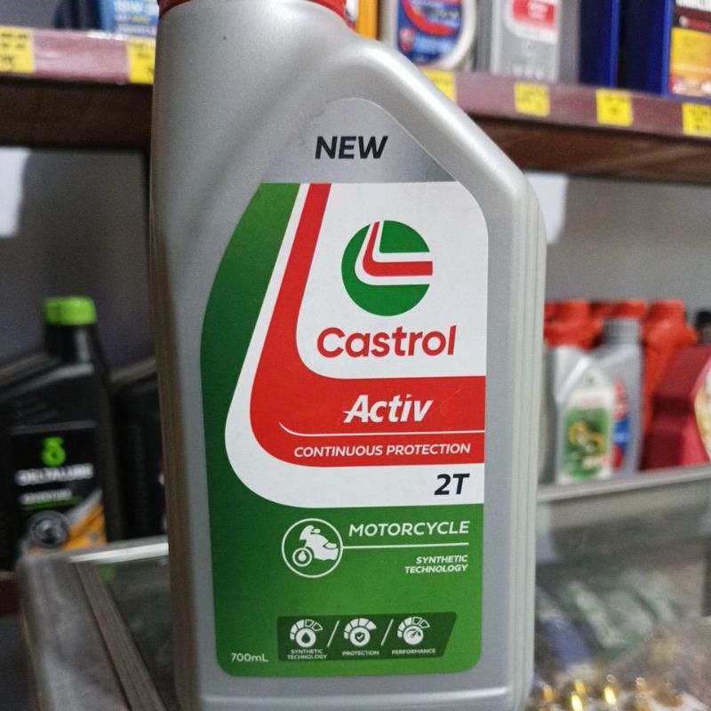 oli Castrol activ  2t ori 700ml low smoke kemasan baru