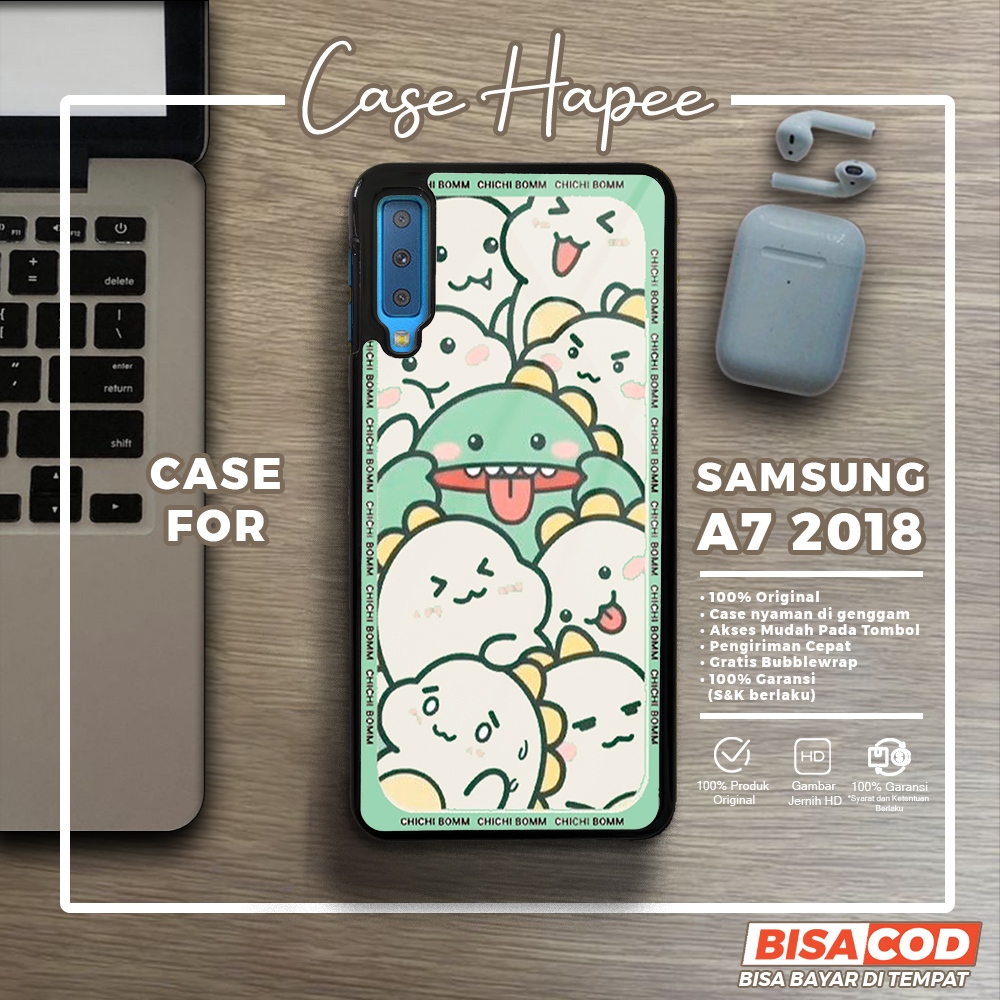 Case Samsung A7 2018 Casing Samsung A7 2018 [DSNC] Casehapee Case Glossy Case Aesthetic Custom Case 