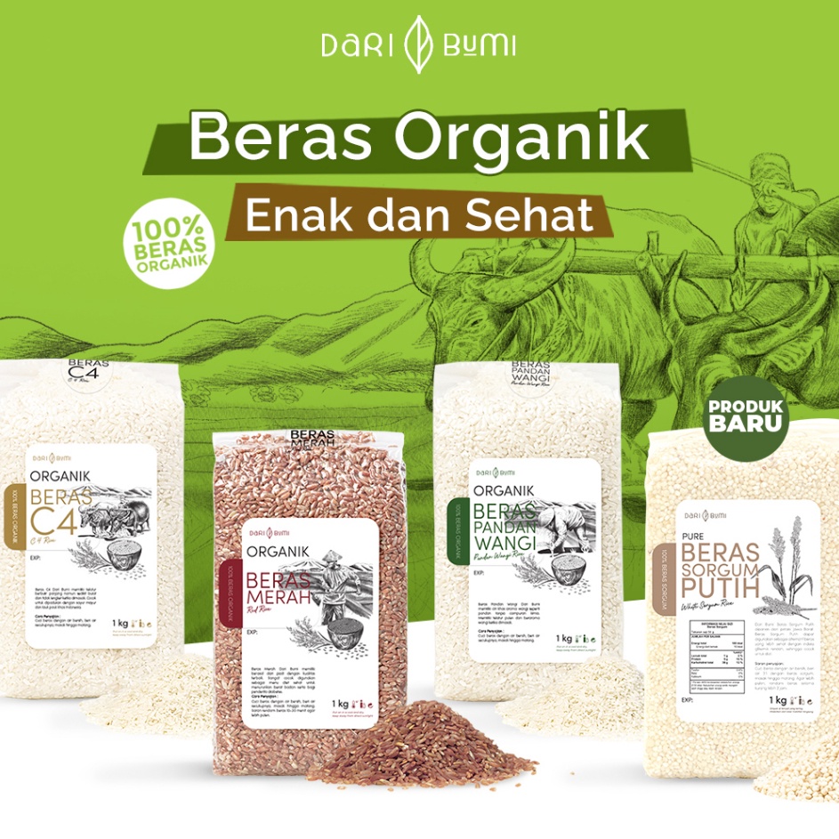 

XG34448 Dari Bumi Beras Organik 1 Kg Premium Pure